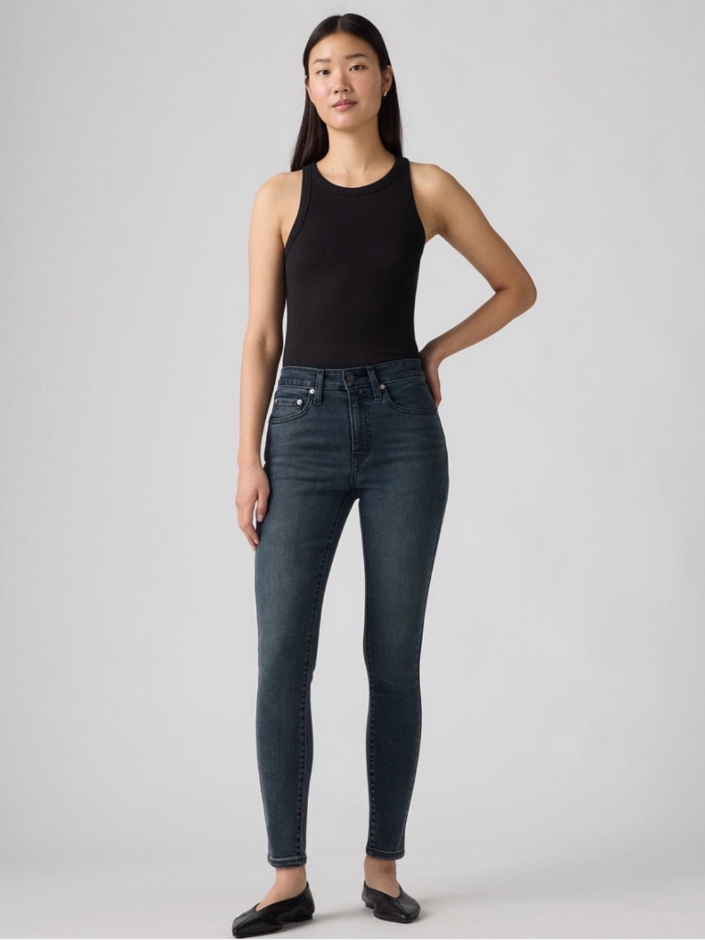 Levi’s Women’s 721 High-Rise Stretch Skinny Jeans (Inseam 28”)